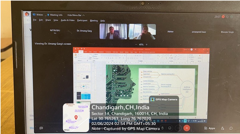 The Department of Community Education and Disability Studies organized a webinar on the theme “Road Map of Artificial Intelligence in Education” on 6th February, 2024